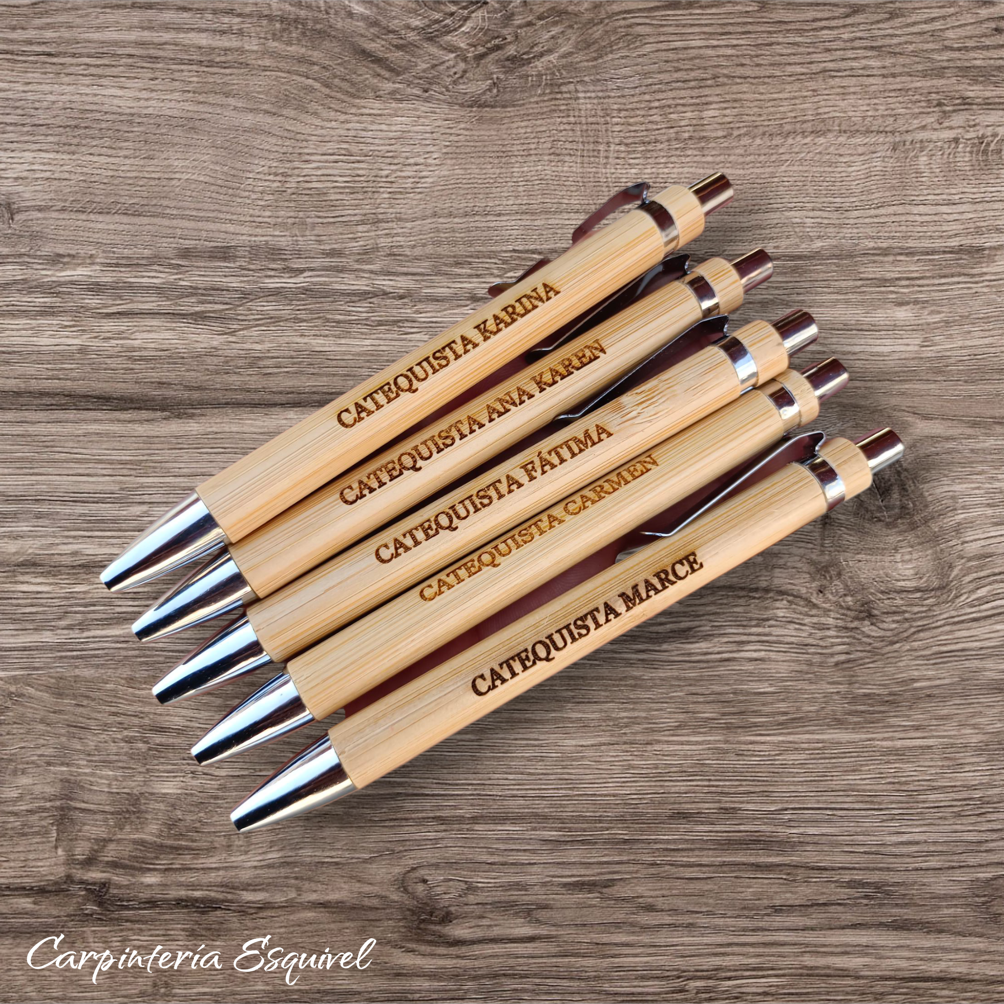 Lapiceros de madera personalizados