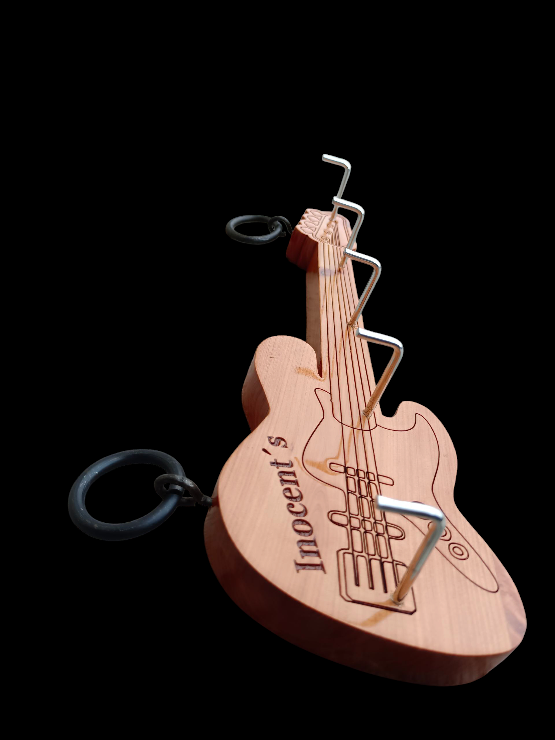 Guitarra para colgar llaves